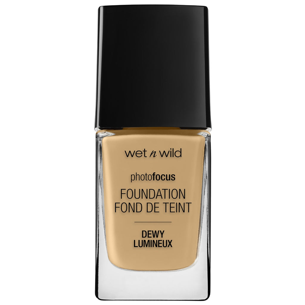 Photo Focus Dewy Foundation- Cream Beige - Product front facing with cap off on a white background