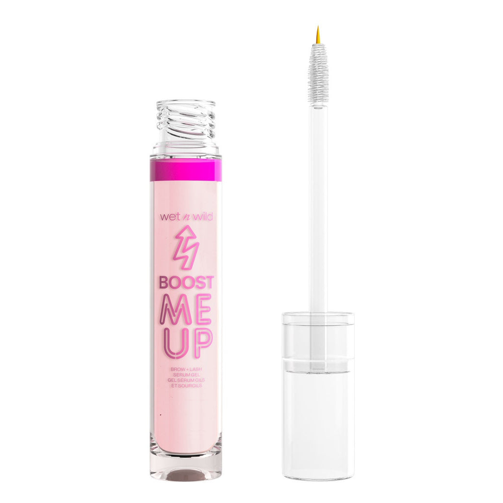 Wet n wild | Boost Me Up Brow & Lash Serum | Product front facing cap off, with no background