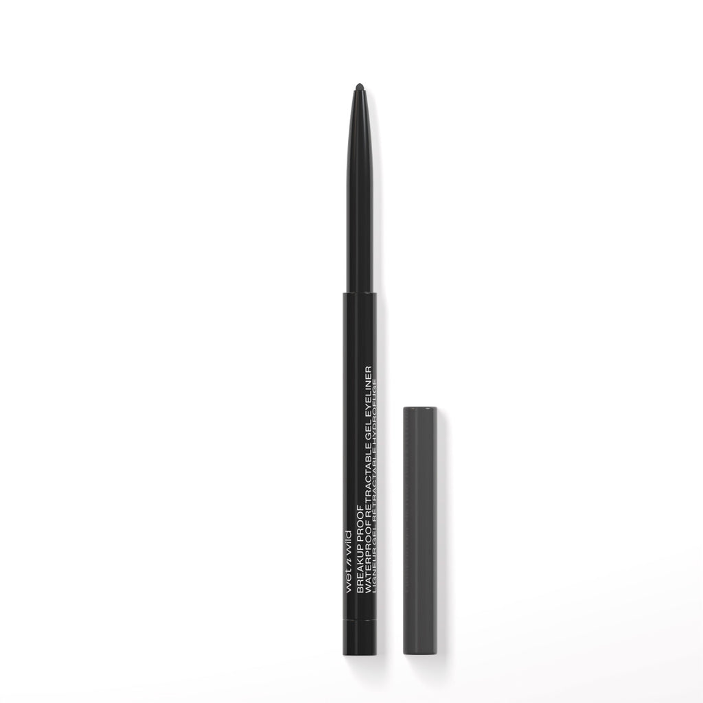 wet n wild | Breakup Proof Waterproof Retractable Gel Eyeliner- Charcoal | product front facing with cap off