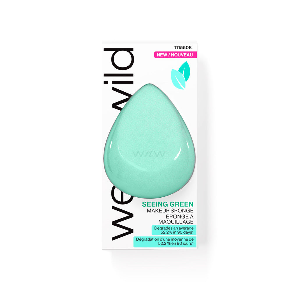 Wet n wild | Seeing Green Makeup Sponge | Product facing forward, inside packaging