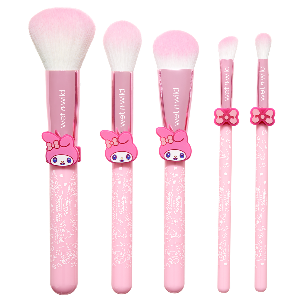 5-PIECE MAKEUP BRUSH SET | MY MELODY - wet n wild Beauty