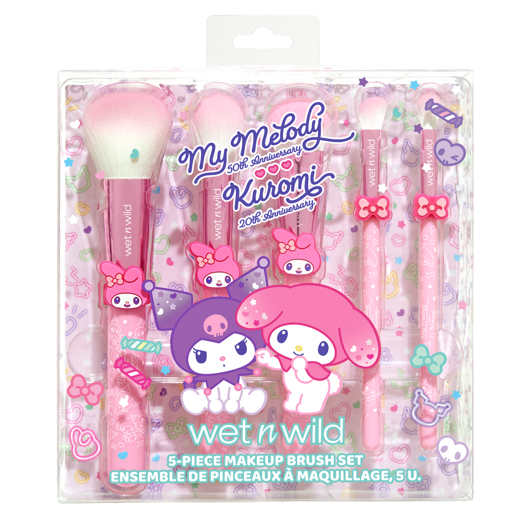5-PIECE MAKEUP BRUSH SET | MY MELODY - wet n wild Beauty