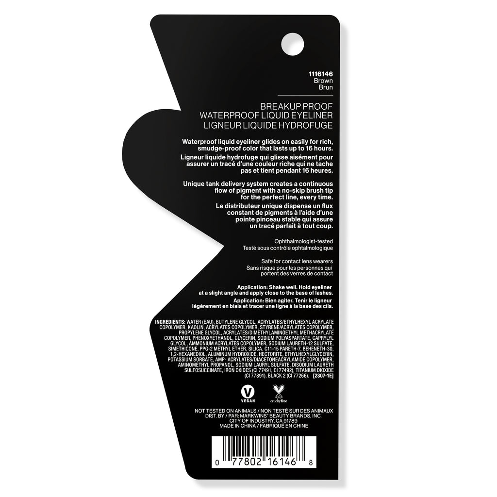 Breakup Proof Waterproof Liquid Eyeliner- Brown