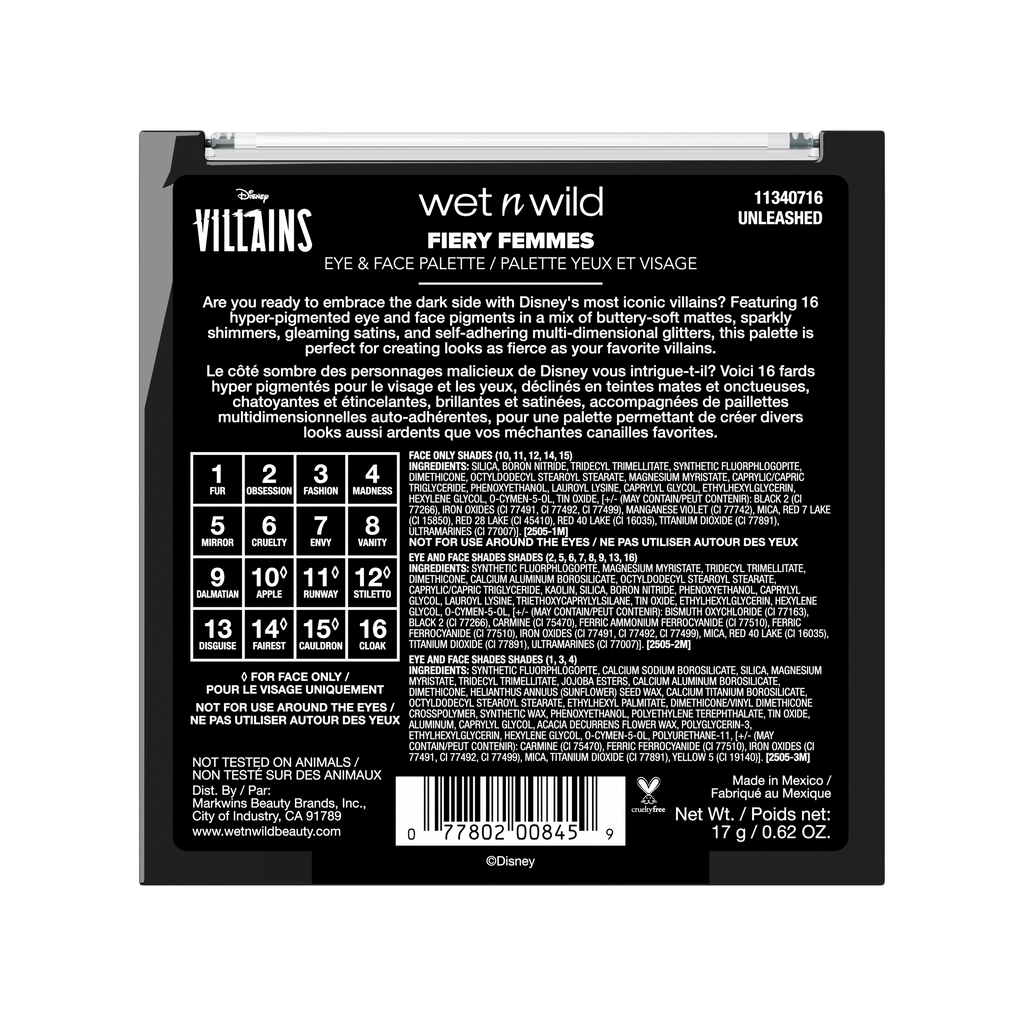 FIERY FEMMES EYE & FACE PALETTE | UNLEASHED - wet n wild Beauty