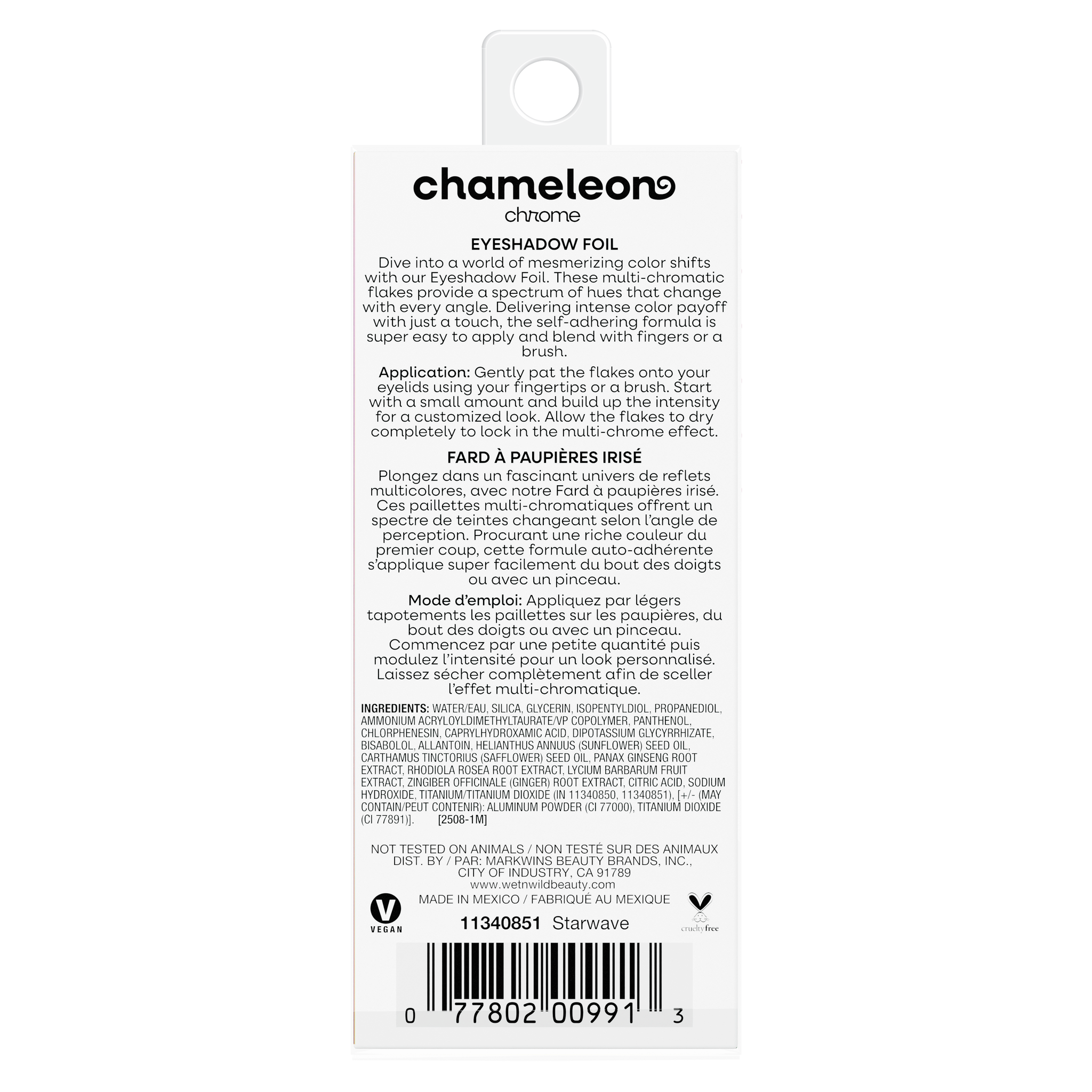 Chameleon Chrome Eyeshadow Foil | Starwave