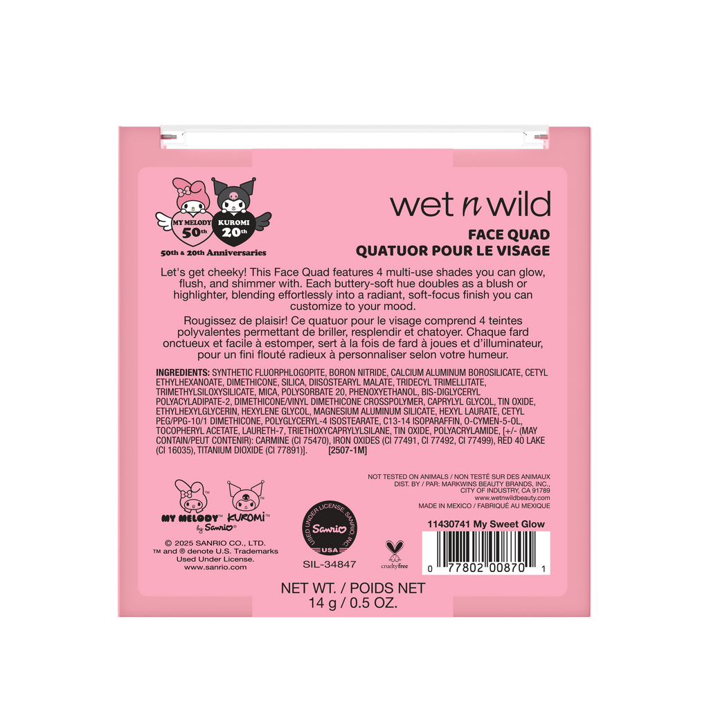 FACE QUAD | MY SWEET GLOW - wet n wild Beauty