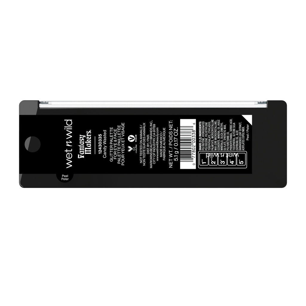GLITTER PALETTE FOR EYE & FACE | CANDY WASTED - wet n wild Beauty