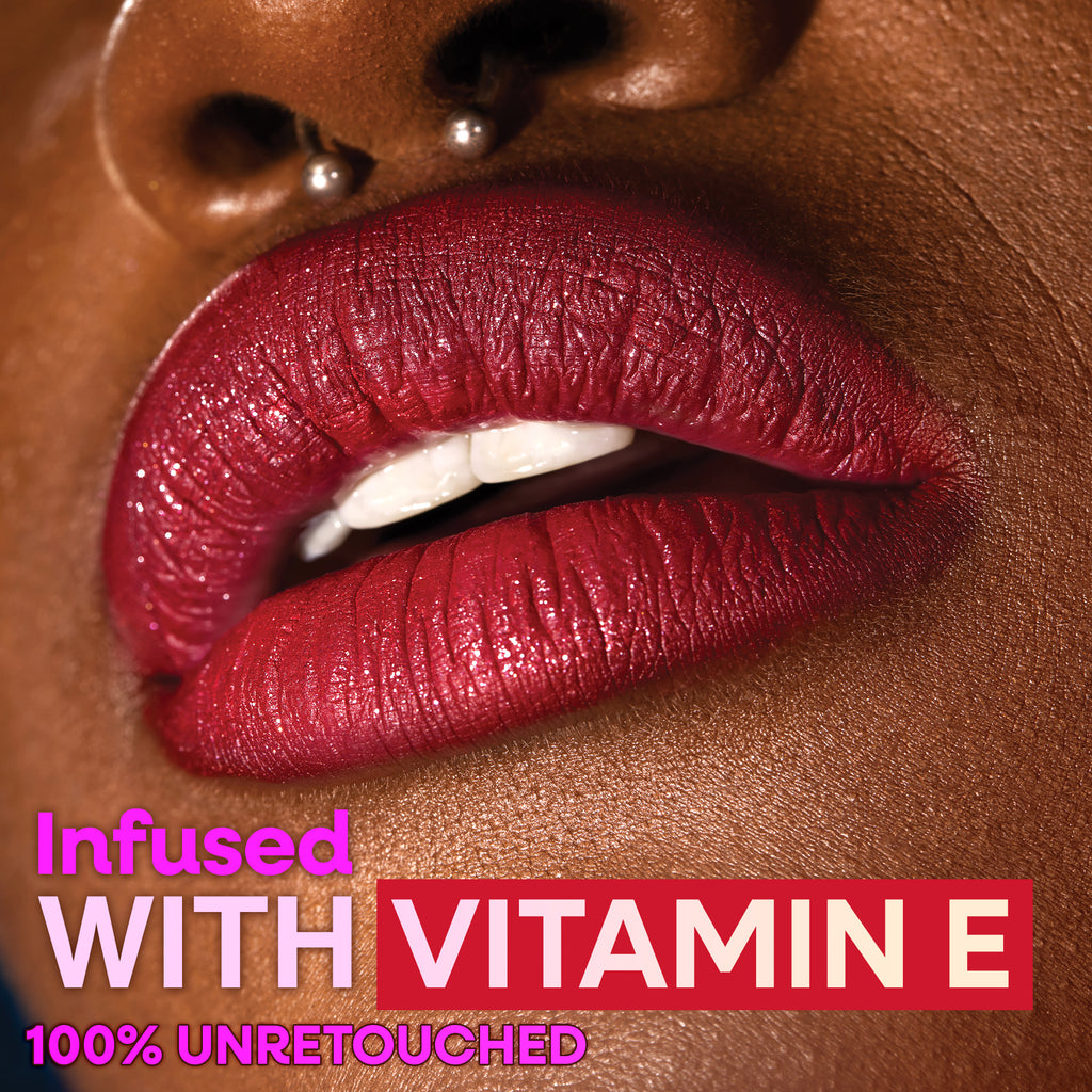 mega glitter liquid lipstick. Apply, let it dry, press lips together for the glitter reveal.