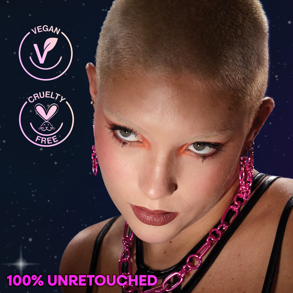 mega glitter liquid lipstick. Apply, let it dry, press lips together for the glitter reveal.