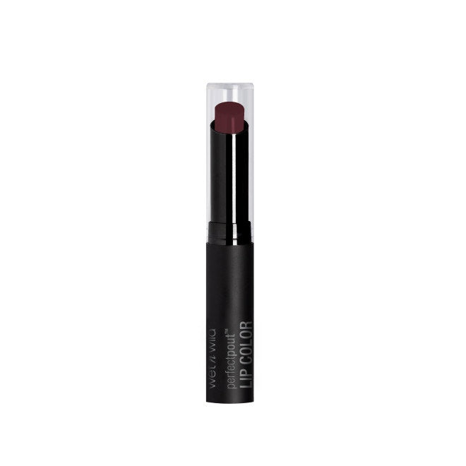 Wet n wild | Perfect Pout Lip Color- My Blackberry Broke | Product front facing cap on, with no background