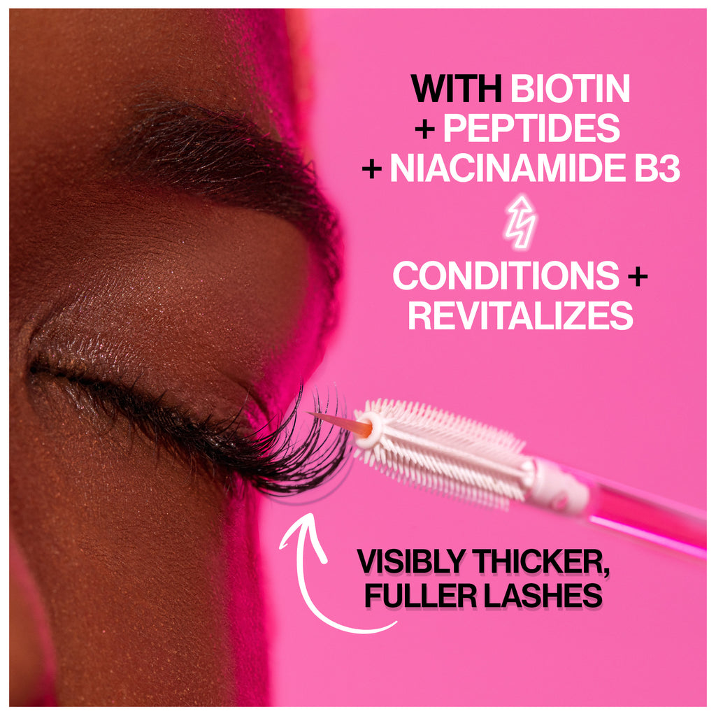 Wet n wild | Boost Me Up Brow &amp; Lash Serum | Product applicator, with product description background