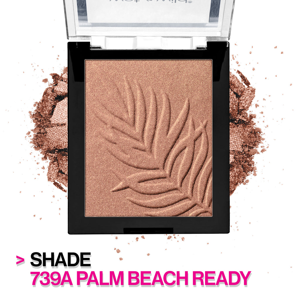 Wet n wild | Color Icon Bronzer | Product front facing, with product scattered background