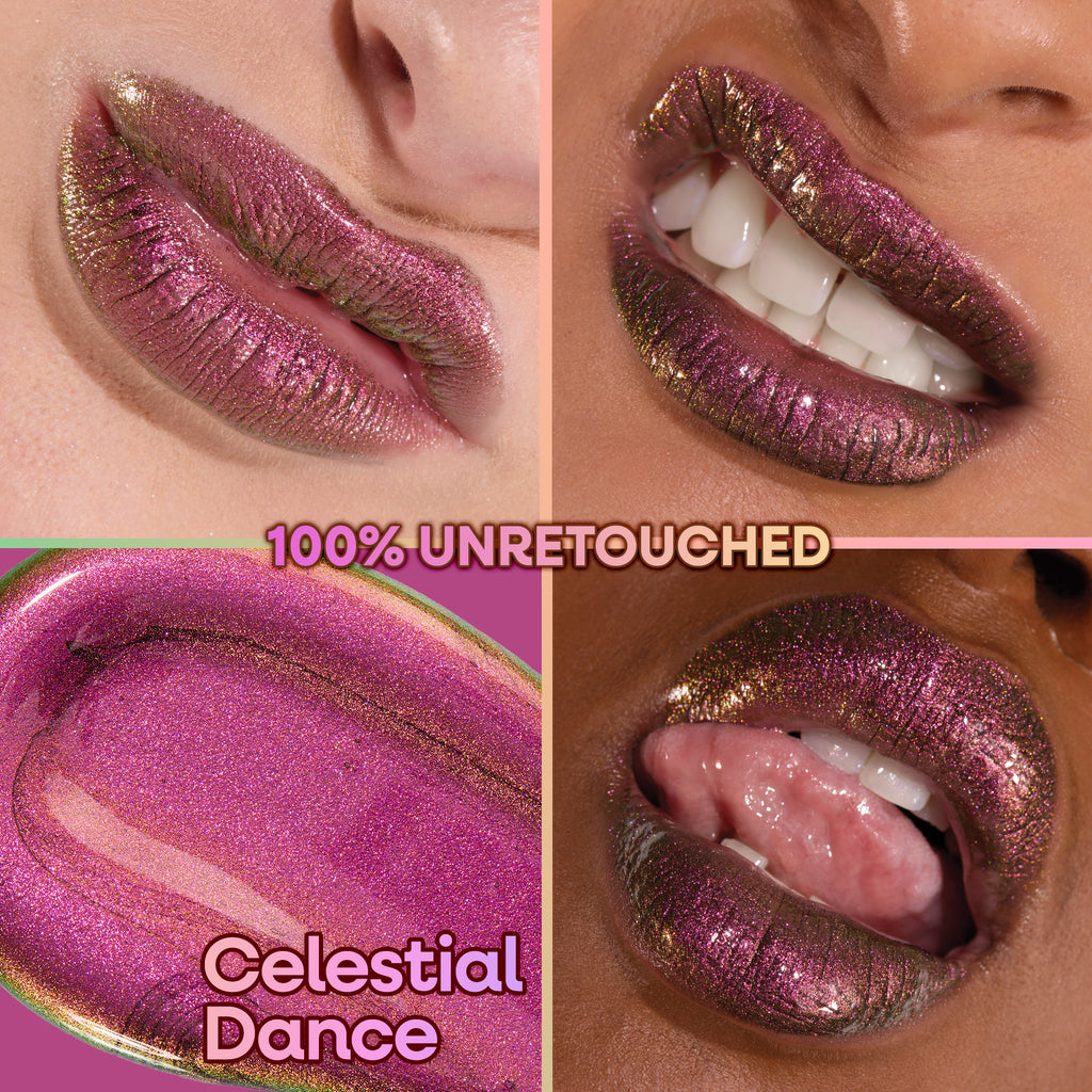 Chameleon Chrome Lip Foil Swatch and Application