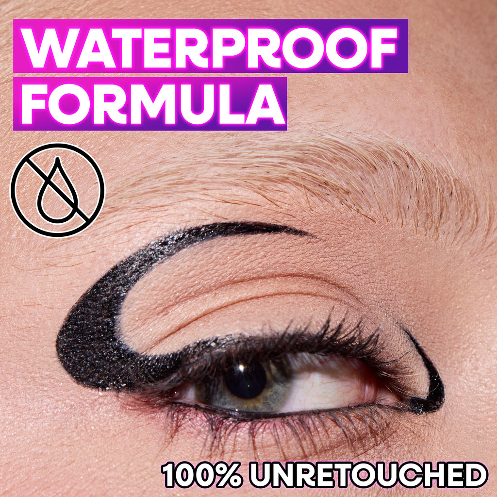 breakup proof angled liner for cry proof and fade proof eye looks