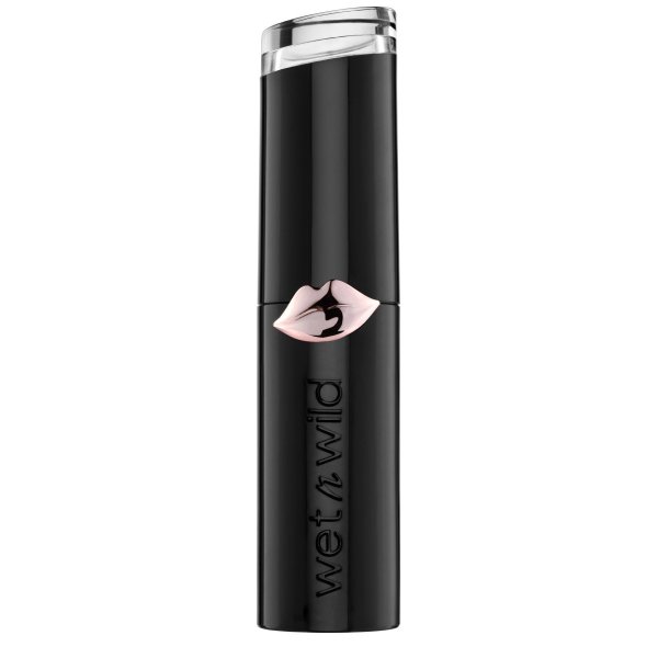 Mega Last Matte Lip Color- Never Nude - Product front facing with cap off on a white background