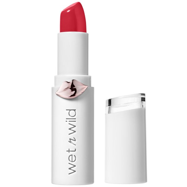 Wet n wild | Mega Last High-Shine Lip Color- Strawberry Lingerie | Product front facing cap off, with no background