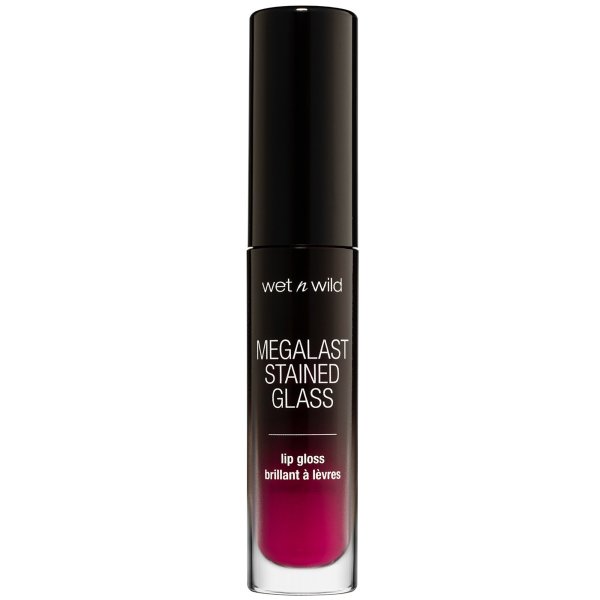 Mega Last Stained Glass Lip Gloss- Love Blinding Glare - Product front facing with cap off on a white background