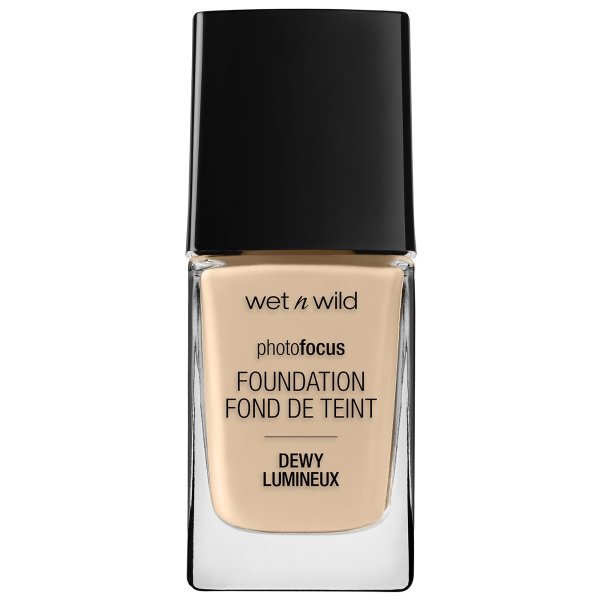 Photo Focus Dewy Foundation- Porcelain - Product front facing with cap off on a white background