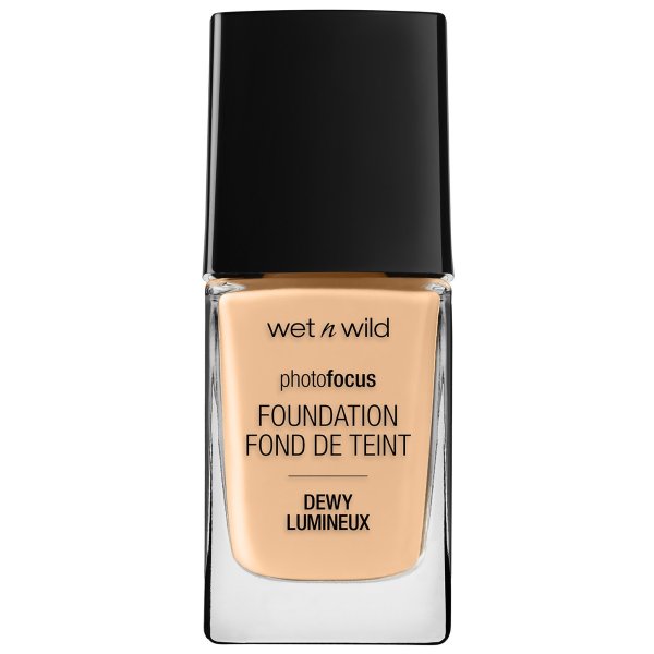 Photo Focus Dewy Foundation- Soft Beige - Product front facing with cap off on a white background