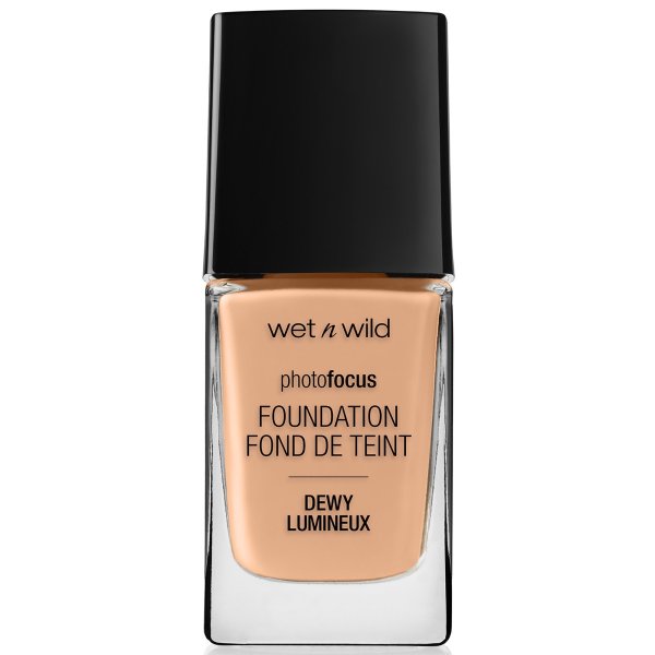 Photo Focus Dewy Foundation- Classic Beige - Product front facing with cap off on a white background