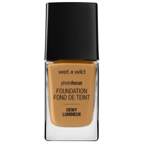 Photo Focus Dewy Foundation- Hazelnut - Product front facing with cap off on a white background