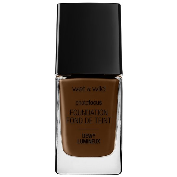 Photo Focus Dewy Foundation- Walnut - Product front facing with cap off on a white background