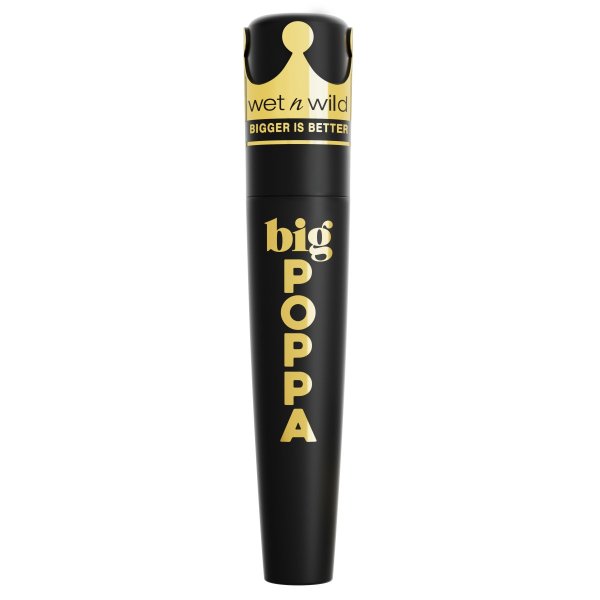 Wet n wild | BIG POPPA MASCARA | Product front facing lid closed, with no background