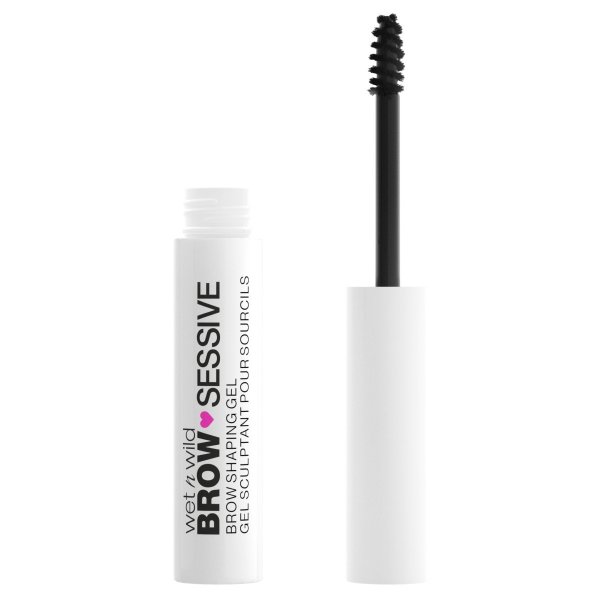 Wet n wild | Brow-Sessive Brow Shaping Gel- Clear | Product front facing cap off, with no background