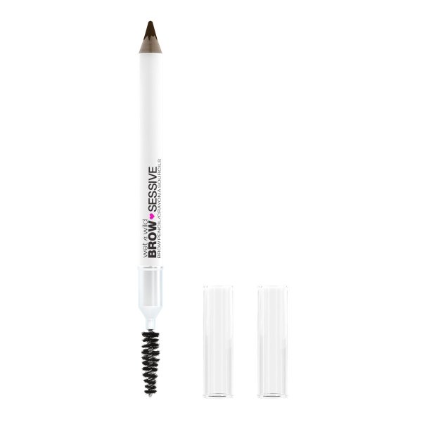 Wet n wild | Brow-Sessive Brow Pencil- Medium Brown | Product front facing cap off, with no background