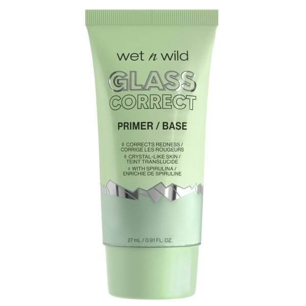Wet n wild | Prime Focus Glass Correct Primer | Product front facing lid closed, with no background