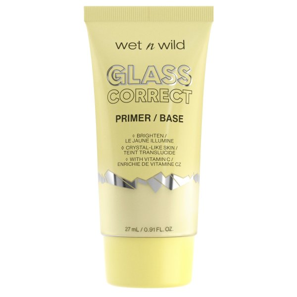 Wet n wild | Prime Focus Glass Correct Primer | Product front facing lid closed, with no background