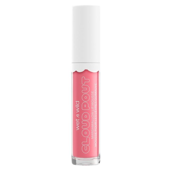 Wet n wild | Cloud Pout Marshmallow Lip Mousse- Pour Some Suga On Me | Product front facing cap on, with no background