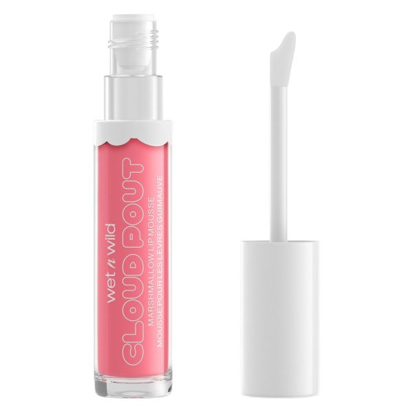 Wet n wild | Cloud Pout Marshmallow Lip Mousse- Pour Some Suga On Me | Product front facing cap off, with no background