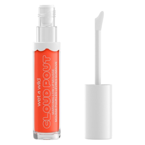 Wet n wild | Cloud Pout Marshmallow Lip Mousse- Sugar-Holic | Product front facing cap off, with no background