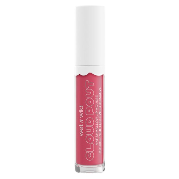 Wet n wild | Cloud Pout Marshmallow Lip Mousse- Marsh To My Mallow | Product front facing cap on, with no background