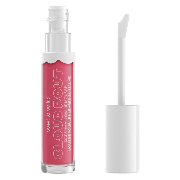 Wet n wild | Cloud Pout Marshmallow Lip Mousse- Marsh To My Mallow | Product front facing cap off, with no background
