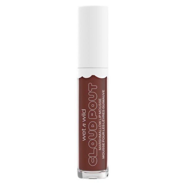 Wet n wild | Cloud Pout Marshmallow Lip Mousse- Love You Smore | Product front facing cap on, with no background