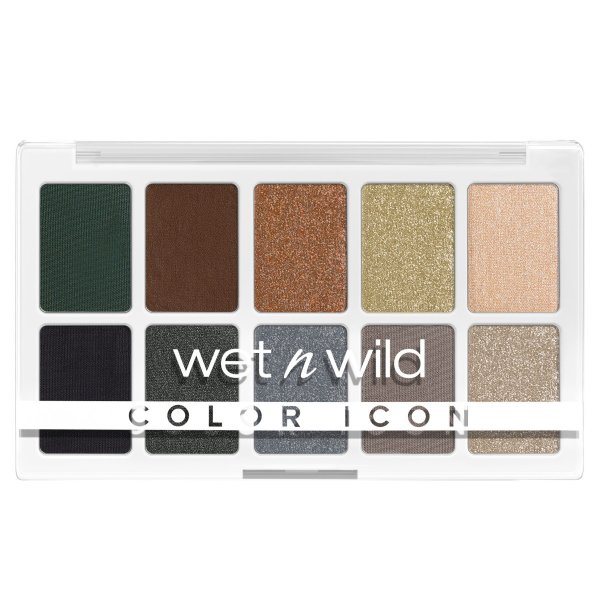 Wet n wild | COLOR ICON 10-PAN PALETTE (LIGHTS OFF) | Product front facing lid closed, with no background
