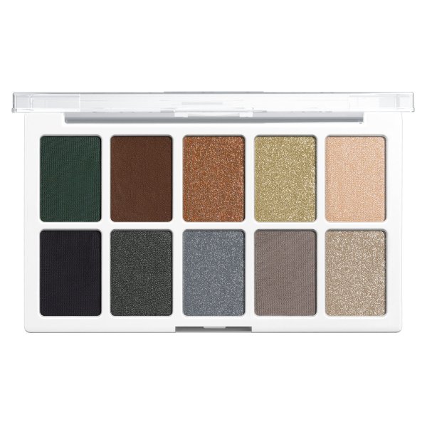 Wet n wild | COLOR ICON 10-PAN PALETTE (LIGHTS OFF) | Product front facing lid opened, with no background