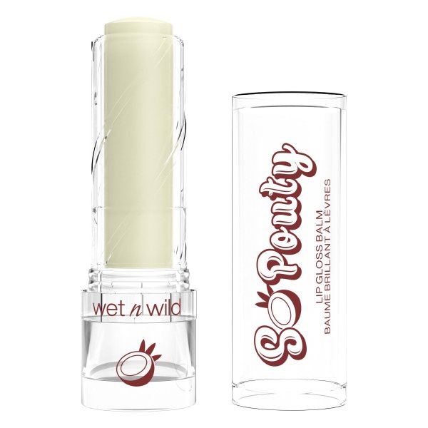 Wet n wild | Perfect Pout So Pouty Lip Gloss Balm-Coconuts For You | Product front facing cap off, with no background