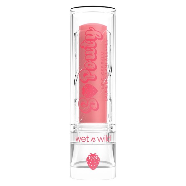 Wet n wild | Perfect Pout So Pouty Lip Gloss Balm-Sweetest Pick | Product front facing cap on, with no background