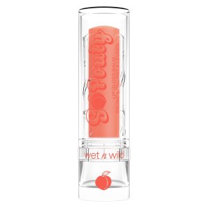 Wet n wild | Perfect Pout So Pouty Lip Gloss Balm-Peach Bum | Product front facing cap on, with no background