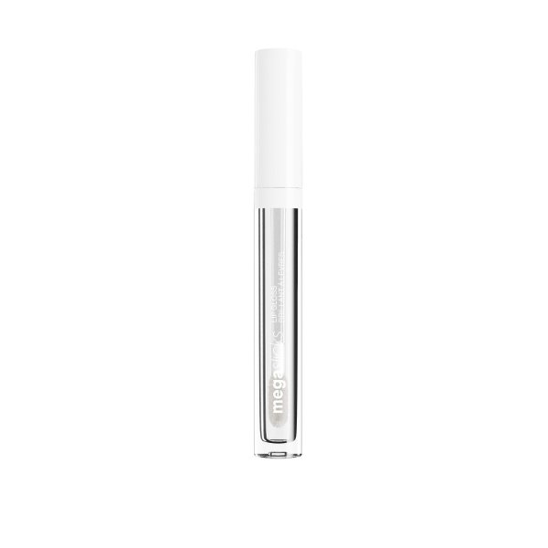 Wet n wild | MegaSlicks Lip Gloss-Crystal Clear | Product front facing cap on, with no background