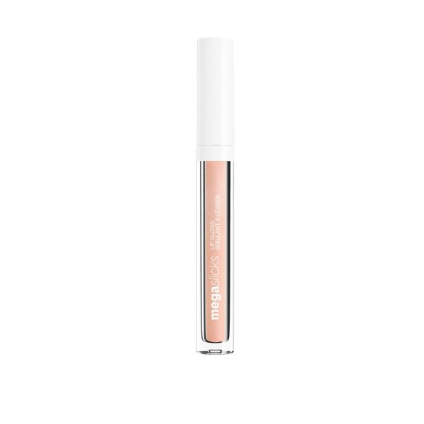 Wet n wild | MegaSlicks Lip Gloss-TuTu Sweet | Product front facing cap on, with no background