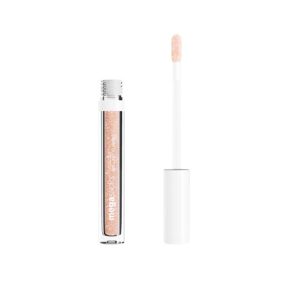 Wet n wild | MegaSlicks Lip Gloss-Crushed Diamonds | Product front facing cap off, with no background