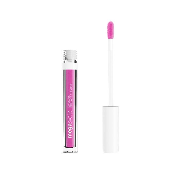 Wet n wild | MegaSlicks Lip Gloss-Berried Treasure | Product front facing cap off, with no background