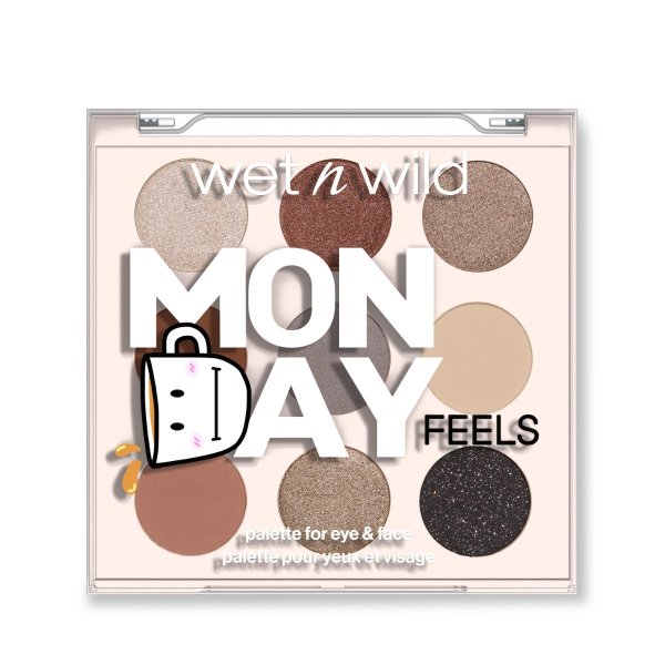 Wet n wild | MONDAY FEELS PIGMENT PALETTE | Product front facing lid closed, with no background