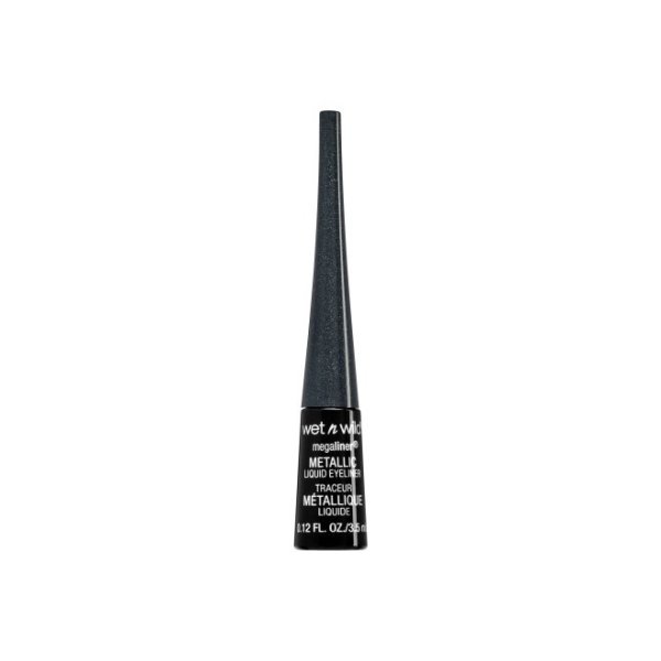 Wet n wild | MegaLiner Liquid Eyeliner- Cosmic Black | Product front facing cap on, with no background