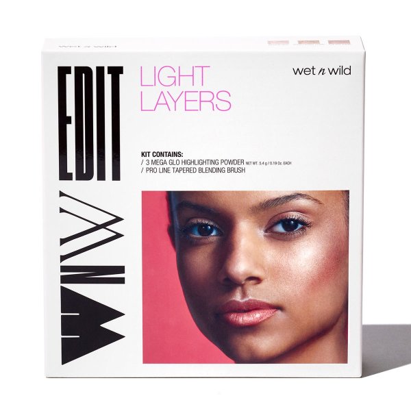 Wet n wild | WNW Edit - Light Layers | Front of packaging, with no background