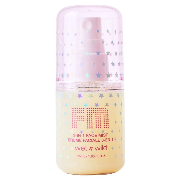 Wet n wild | Fantasy Makers 3-in-1 Face Mist - Dewy Illusion | Product front facing lid closed, with no background